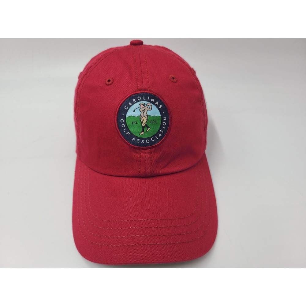 Carolinas Golf Association Creed Adjustable Hat Cap Cotton Casual Men Women Red
